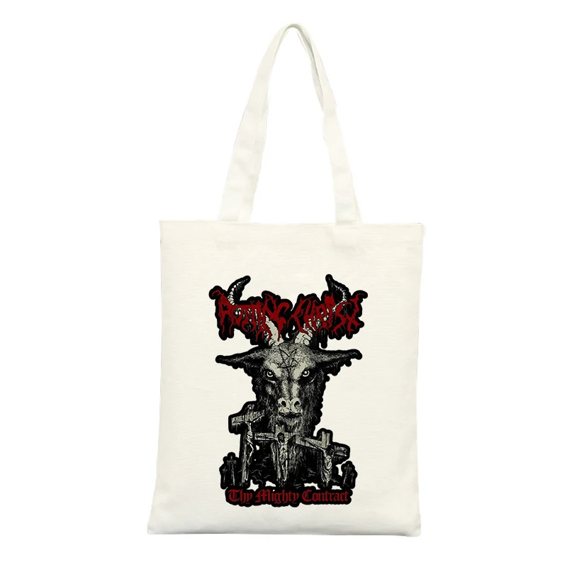 Fantasy Creature Print Canvas Tote Bag, Vintage Style for Casual Shopping and Daily Use