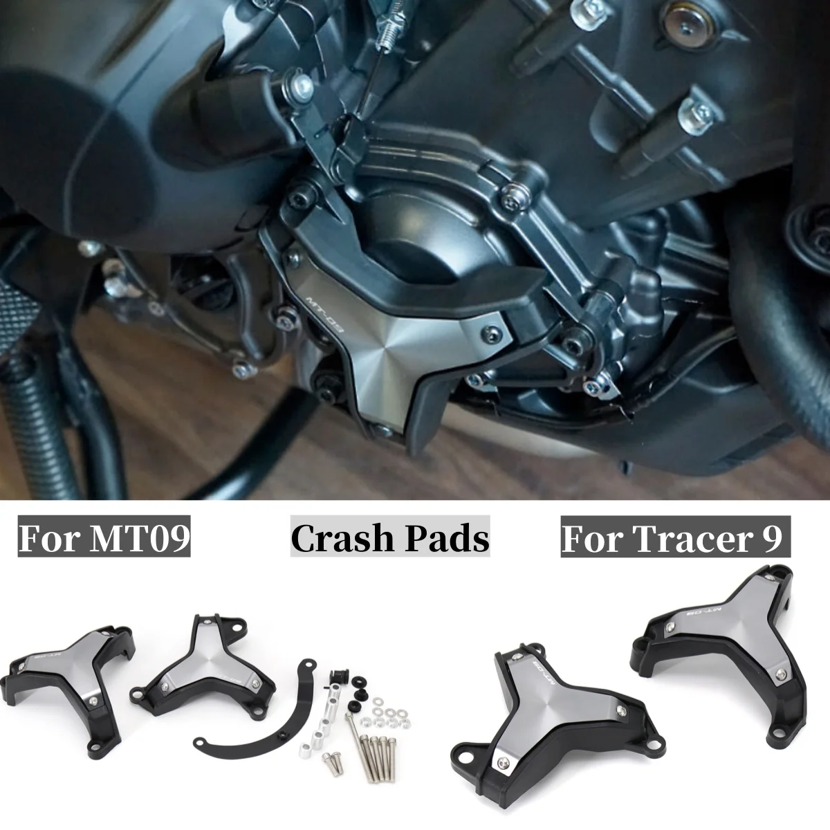 

Для Yamaha Tracer 9 GT MT-09 MT09 Tracer ползунки рамы мотоцикла защита двигателя аварийные накладки защита от падения 2021-