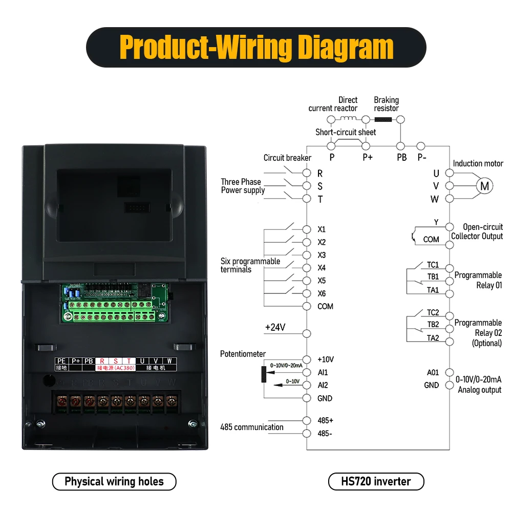 HLTNC 11kw HS720 11G3 العاكس vfd 0 إلى 500 هرتز 0 إلى 3200 هرتز مع 9kw أداة تغيير الأدوات الأوتوماتيكية المغزل 220 فولت 380 فولت للتحكم العددي #6