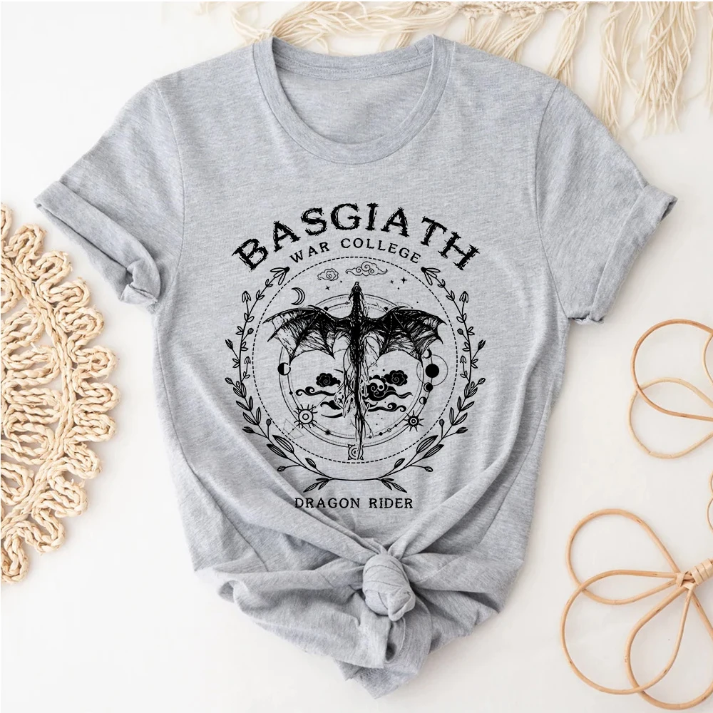 Fourth Wing t shirt girl kawaii Vintage Graphic women University top tees kawaii Pastel University Grunge anime graphic