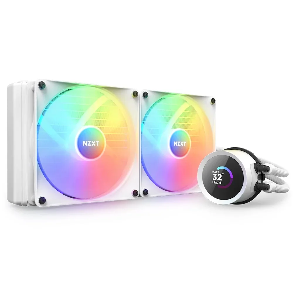 New Stock NZXT Kraken 240 RGB BLACK&WHITE LCP Blade Fan AIO CPU Cooler ARGB Liquid  CPU Fan Gaming Computer Cooling