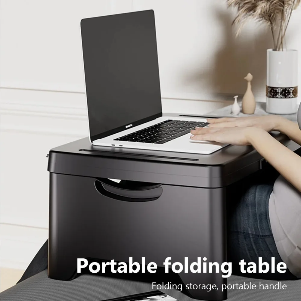 Portable Laptop Desk Folding Workbench Living Room Sofa Car Plastic Folding Table Outdoor Camping Travel Folding Table