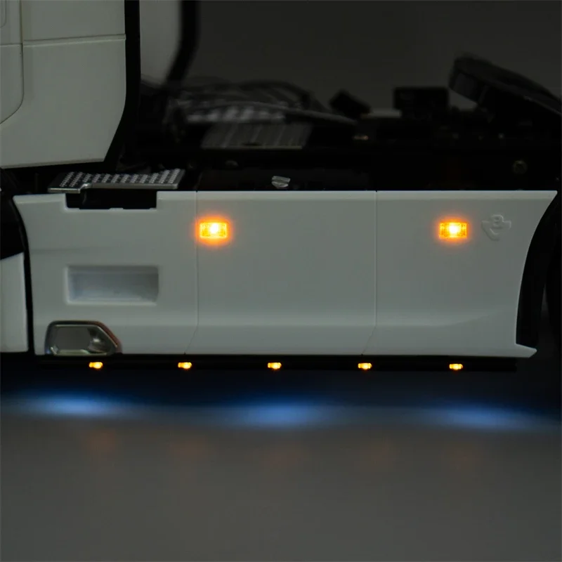 For 1/14 Tamiya RC Truck Trailer LED PCB Side Skirt Light For scania 770S 4×2 56379