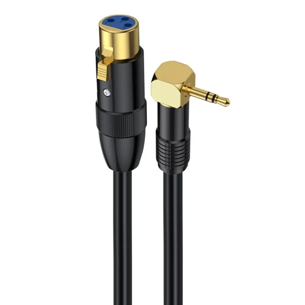 Cable de 3,5 mm a XLR de 10 pies, cable de micrófono macho/hembra de 3,5 mm a XLR macho/hembra, cable XLR a 3,5 mm compatible con tarjeta de audio 0,5 m 1,8 m 3 m