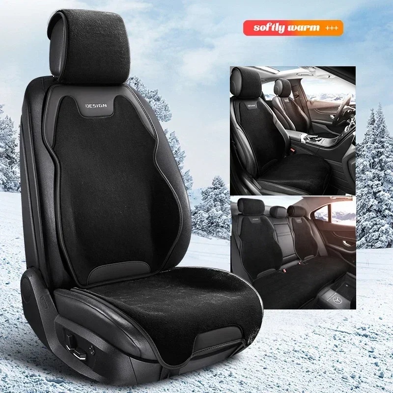 

Winter Warm Fluff Car Seat Cover Auto Breathable Velvet Seat Covers for Car Seats Cover Protection Cars Accessories