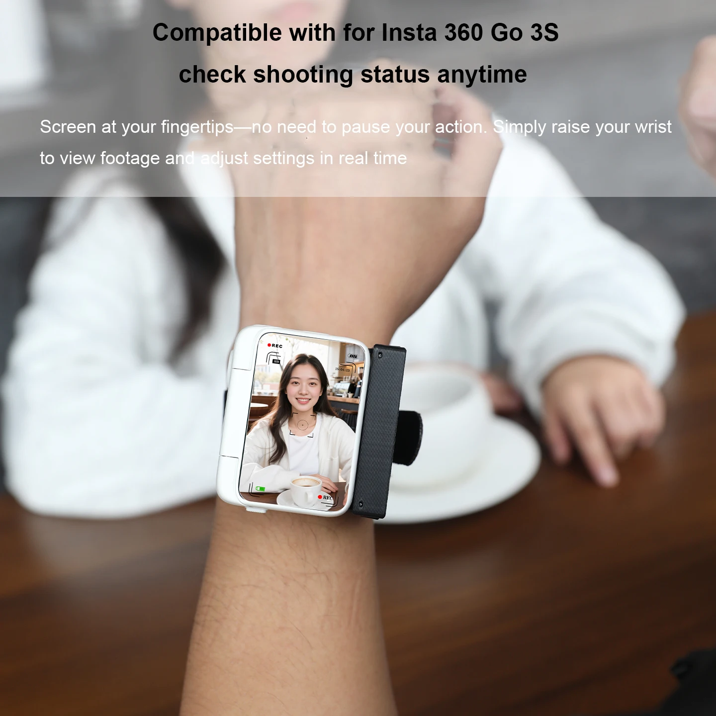 

Hand Wrist Band Strap Mount For Insta360 Go 3S Sports Camera Adjustable Wristband Camera Accessories for Insta360 Go 3S