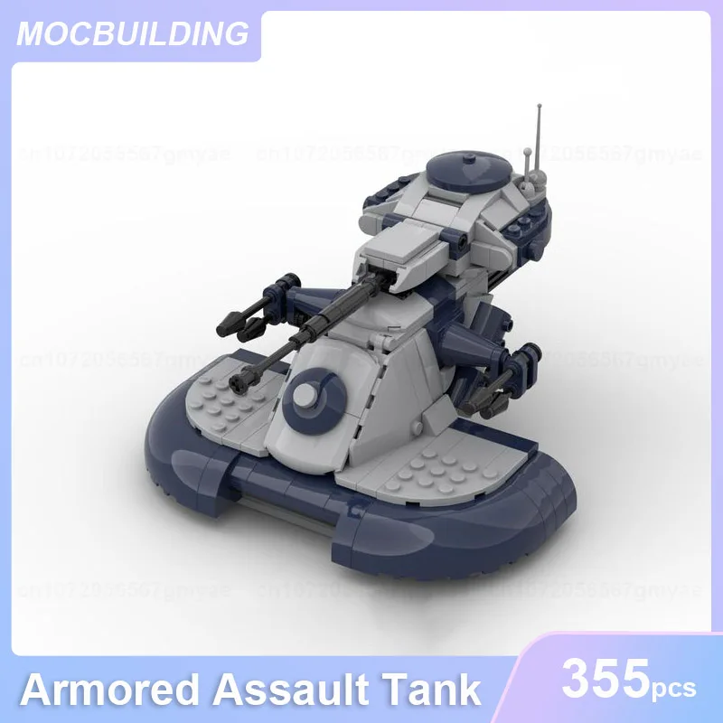 Armored Assault Tank Model MOC Building Blocks DIY Assemble Bricks Collection Display Educational Creative Toys Gifts 355PCS