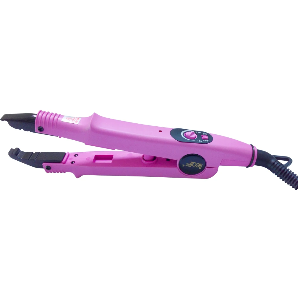 wholesale price pink color  FLAT PLATE Fusion Hair Extension Keratin Bonding Tool Heat Iron hair connector611A