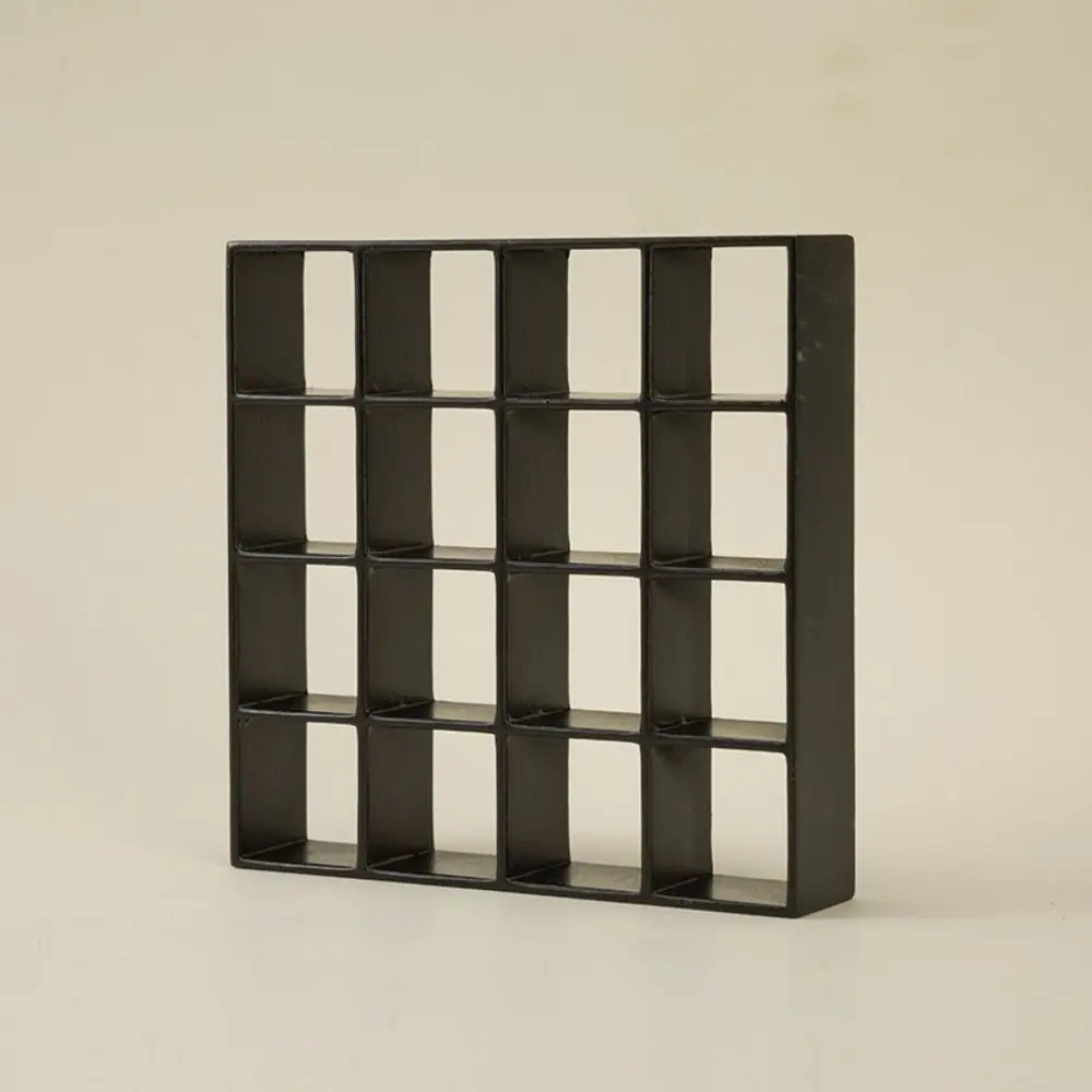 

Модная деревянная витрина для кукольного домика 1:12, миниатюрная изысканная витрина, высокое качество, 16-решеточная мини-мебель для гостиной