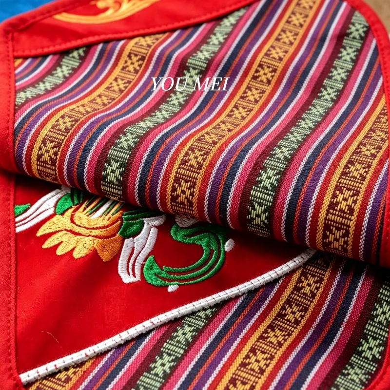 Tibetan-Style Door Curtain,Handmade Embroidery Various Styles Auspicious Ten Freedom Patterns,Home Partition Hanging Curtain