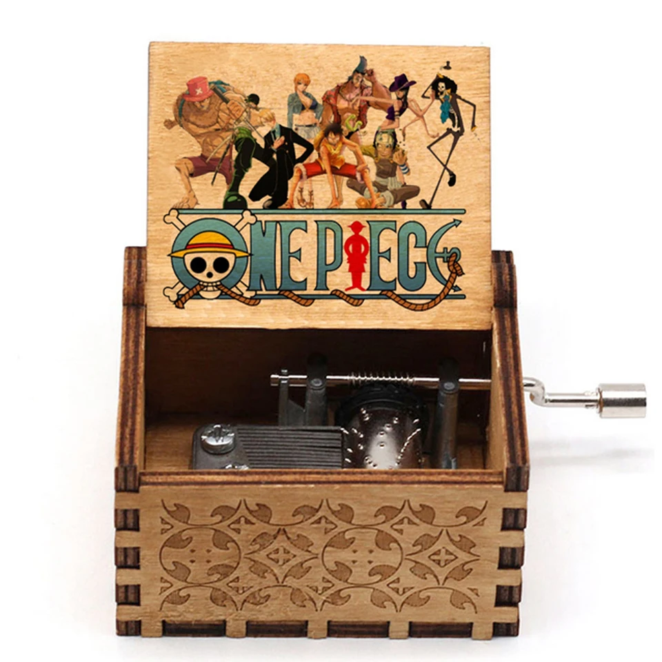حار أنيمي الشكل العتيقة منحوتة خشبية كرنك اليد قطعة واحدة صندوق تشغيل الموسيقى الشكل عيد الميلاد هدية عيد ميلاد #3