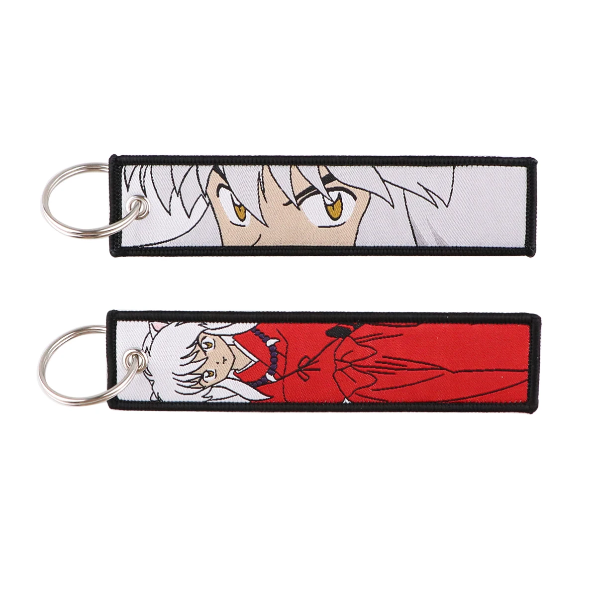 1 Stück japanische Anime-Serie, bestickte Schlüsselanhänger, Jet-Tag, Schlüsselanhänger für Motorräder, Autos, Rucksack, modisches Schlüsselanhänger-Zubehör