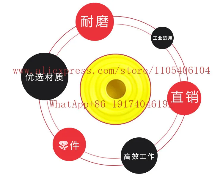 Shearing machine presser foot pad sleeve pressing cylinder rubber pad shock absorption beef tendon rubber sleeve accessories