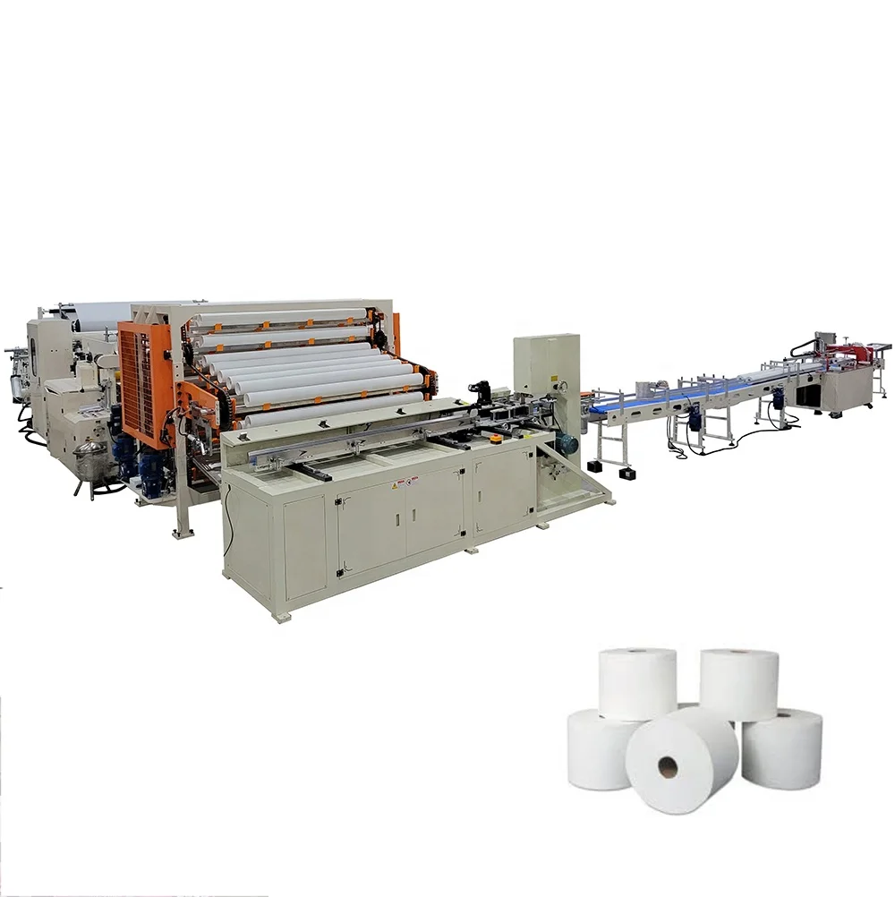 Customzied Semi Auto Toilet Paper Rewinder Machine Low Cost Small Scale Production Line Factory Price