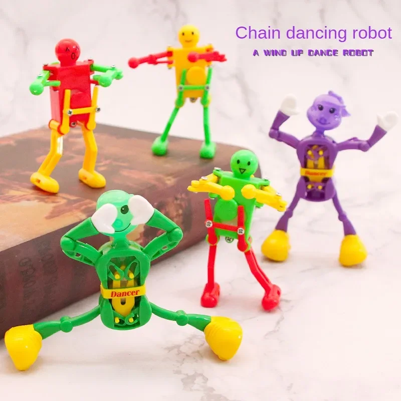 

Robots that can twist their waist and split their legs to dance on the chain Clockwork figures sway and dance toys for boys