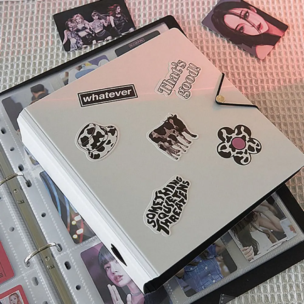 3 Inch Idol Photocard Album 4/9Grids 50 Pages Card Binder Album Large Capacity Portable Photocard Binder Tickets