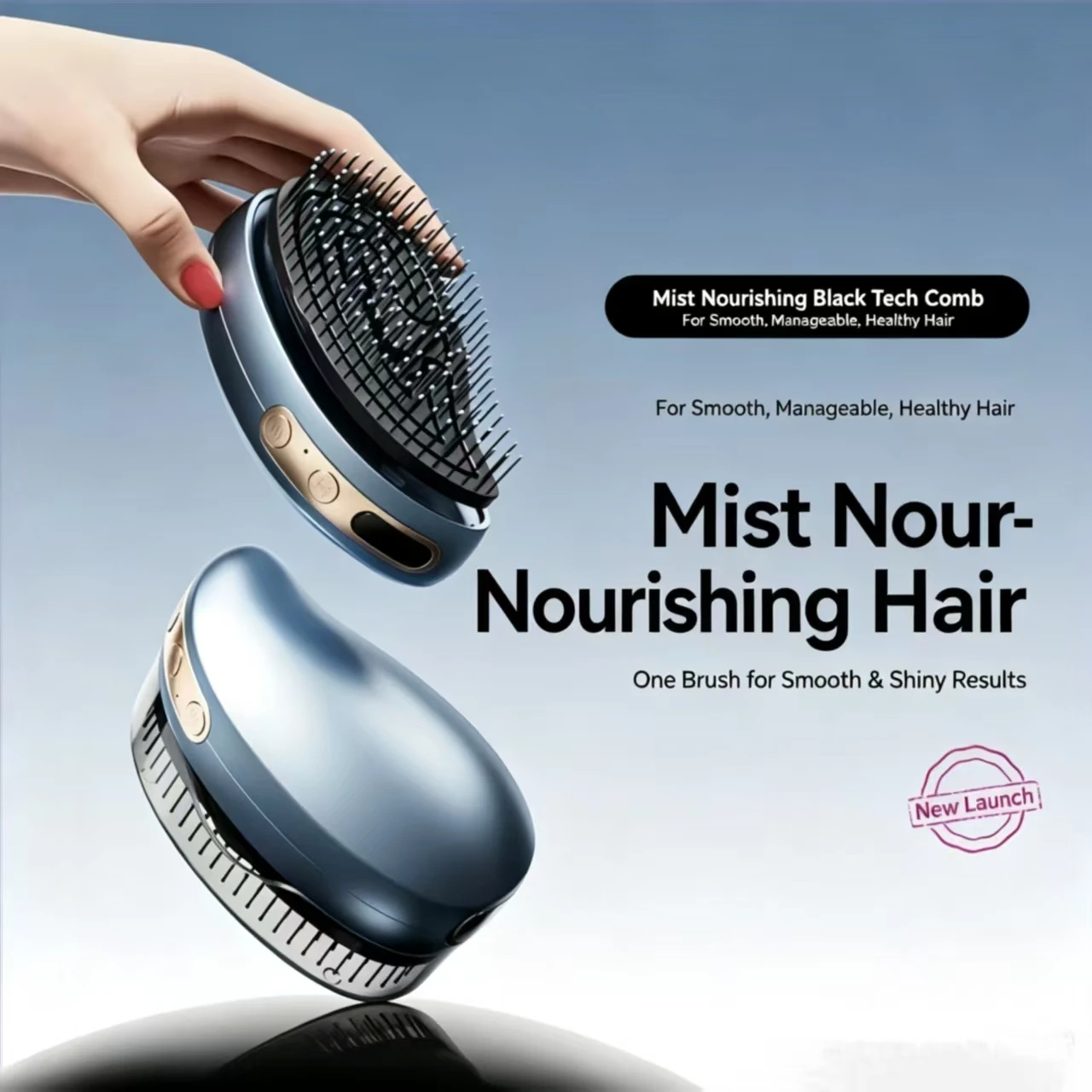 Hair spray, massage comb, electric head therapy device, scalp applicator, meridian head massager