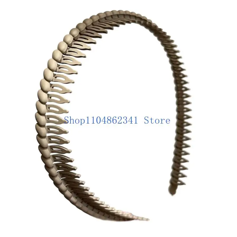 5ASD الأنيقة الأنيقة من البلاستيك المربى للنساء مشط للأسنان المضادة للانزلاق للارتداء اليومي