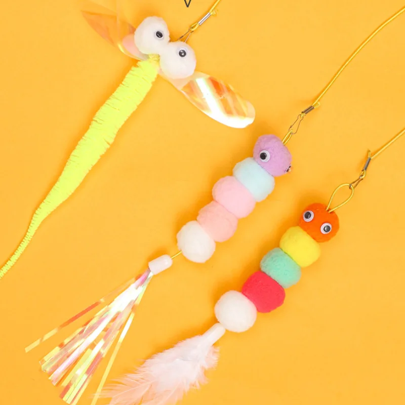 

Toy Funny Rope Teaser Hanging Door Pet Supplies to Swing Plush Elastic Long Shoelace Toys