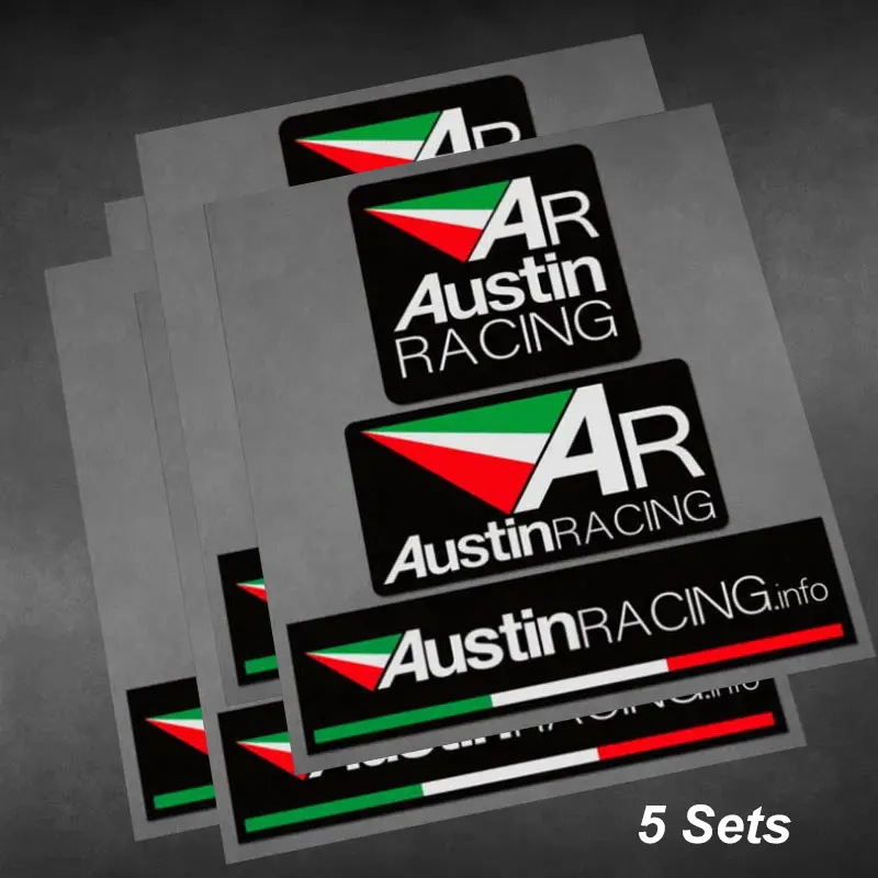 

Wholesale 5/10Sets Reflective Motor Sticker Racing Team Logo Decal for Bike Exhaust Windscreen Fairing Motorbike Accessories