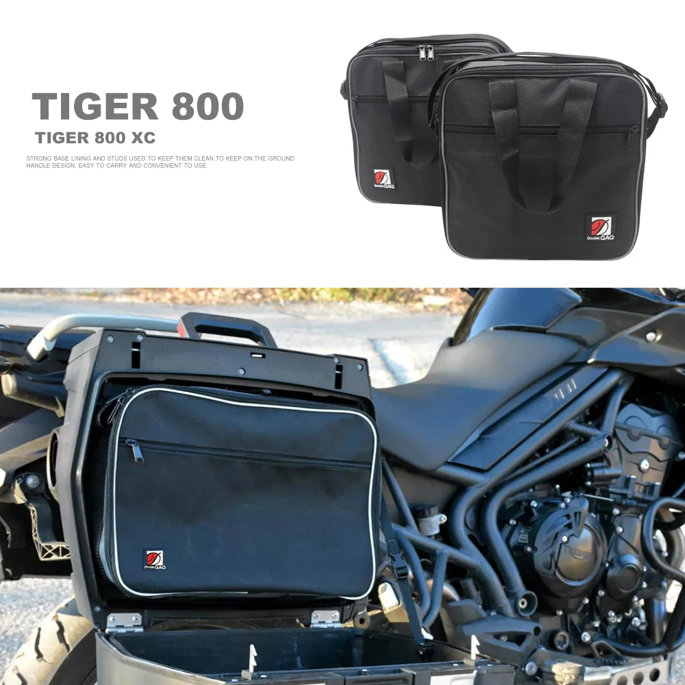

Motorcycle Accessories For Tiger 800 XC Tiger800 TIGER 800 Liner Bags Luggage Bags Inner Bags Side Cases Black Kit