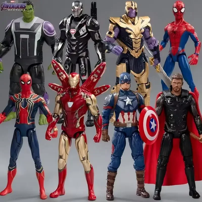 

IN stock Hot New ZD Toys Avengers Legends Iron Man Spider Man Thor Captain America Thanos Hulk War Machine Action Figures Gif