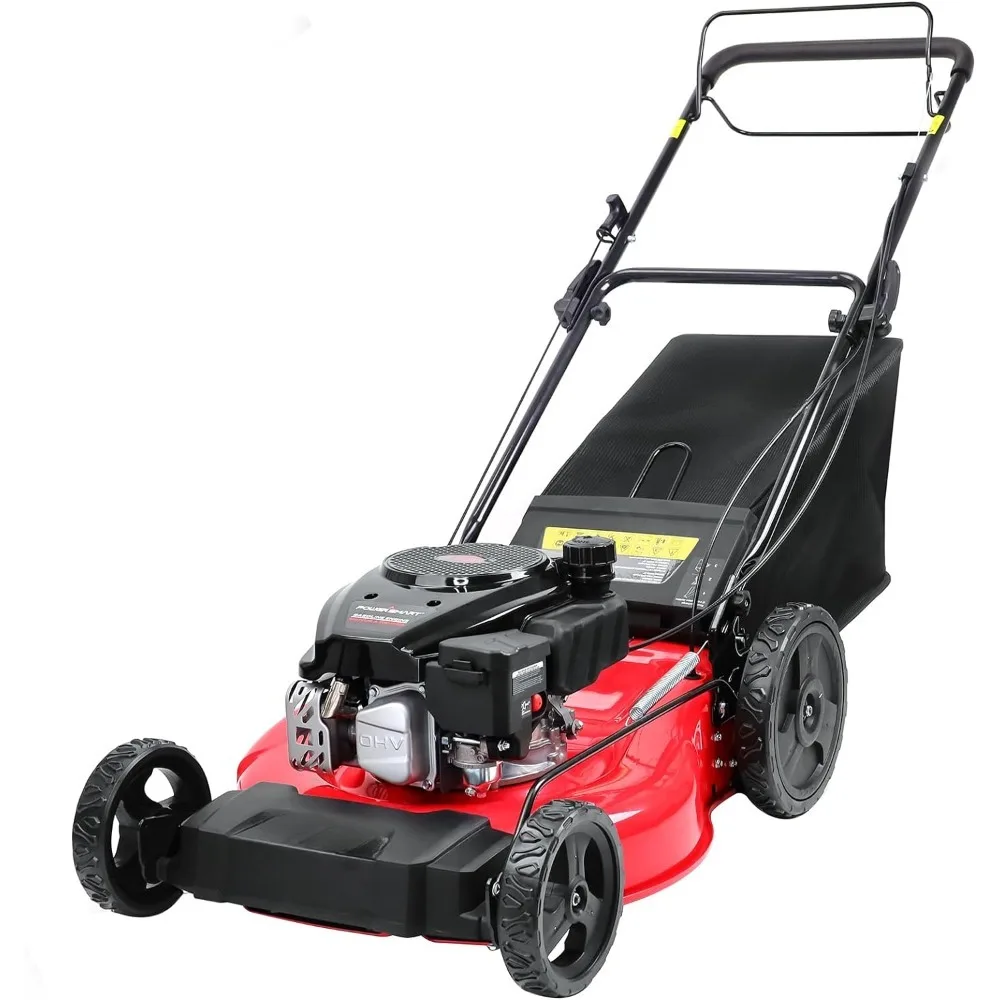 

3-in-1 Enhanced Steel Deck Gasoline Remote Control Grass Cutter Machine Self Propelled Gas Lawn Mower 21-Inch With 170cc Engine