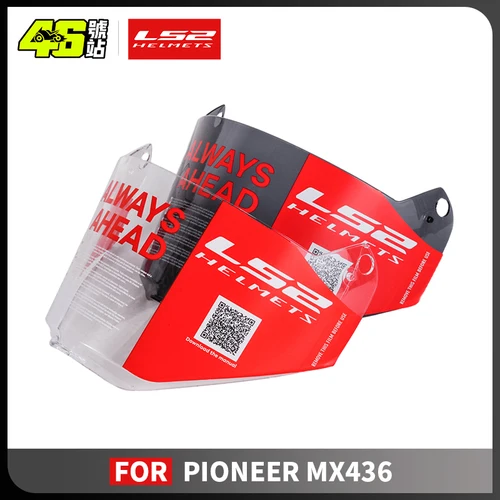 Imagen 2 del producto Visera de casco Original LS2 MX436 Pioneer evo, lente de repuesto adecuada para ls2 MX436, protector de cascos
