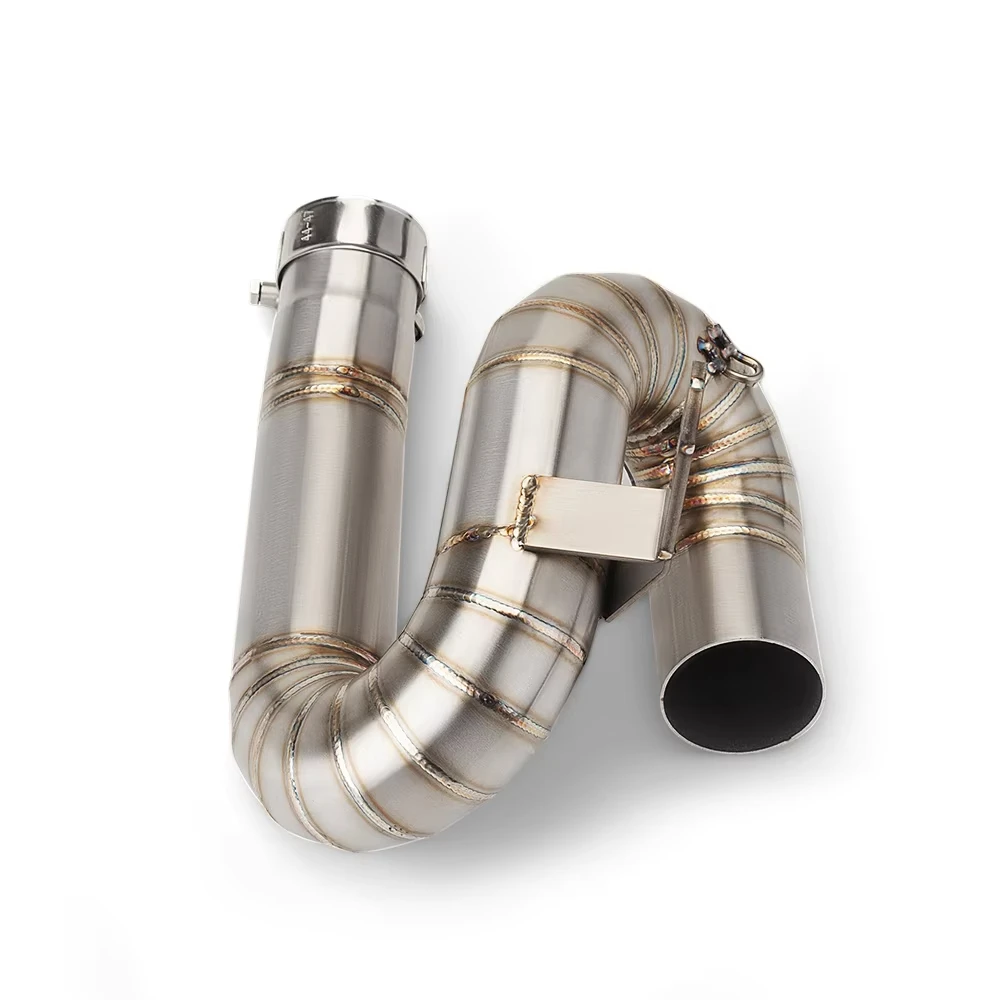 50.8mm Escape Moto Muffler Connect Tube For Triumph Street Triple 765 S R RS 2017 - 2024 Motorcycle Exhaust Mid Link Pipe