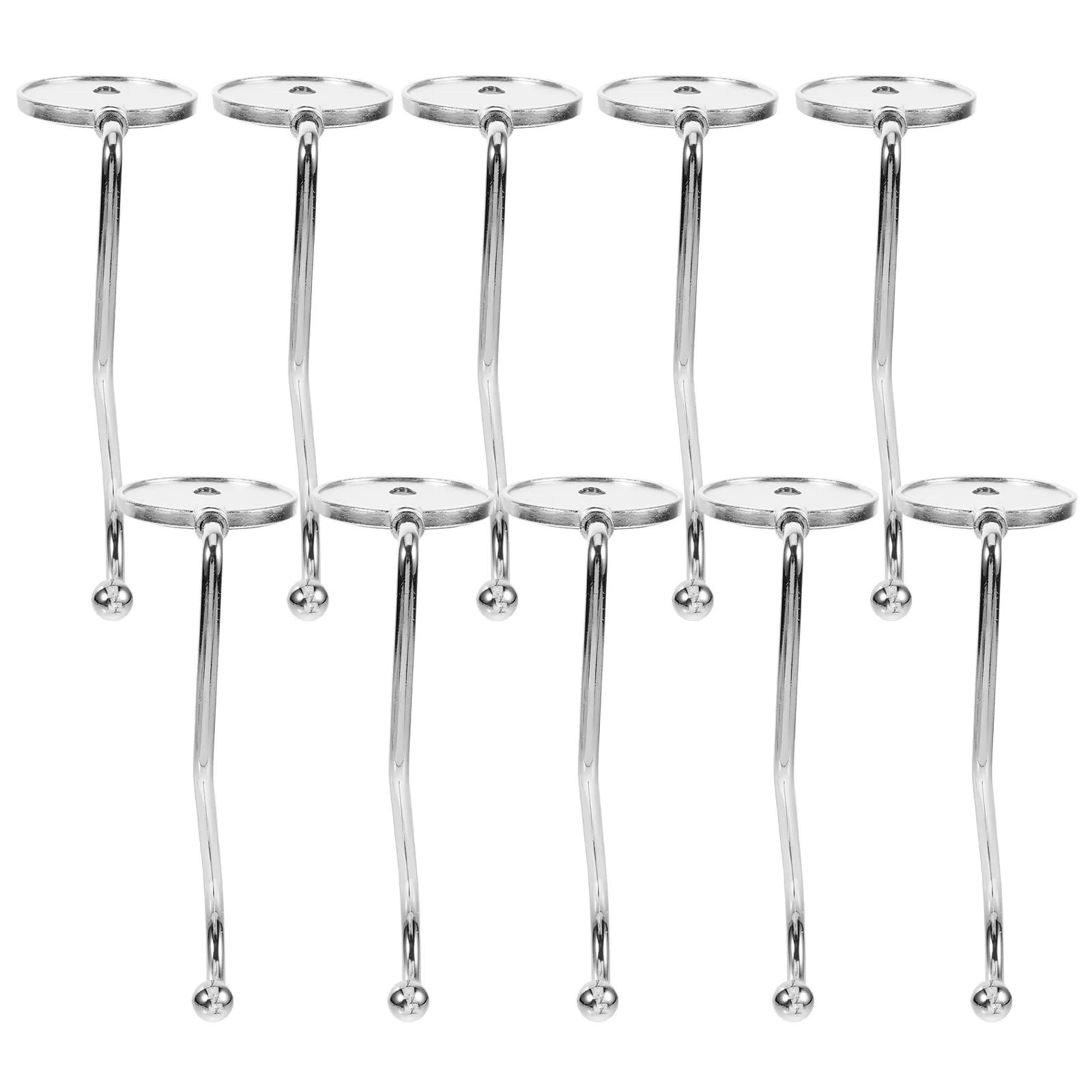 10 Pcs Anti Skid Desk Hooks for Purse Handbag Tote Strong Hold Easy Install No Hole Punching Office Student Bag Hangers Portable