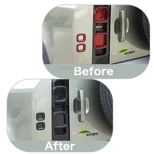 Schwarzer Hecklichtabdeckung, Land Rover Defender 90 110, 2020-2024 Zubehör, geräucherter hinterer Reflektor, Nebelscheinwerfer, interne Rahmen 10 Hauptverkäufe PECAS -Verteidiger 110 - №6