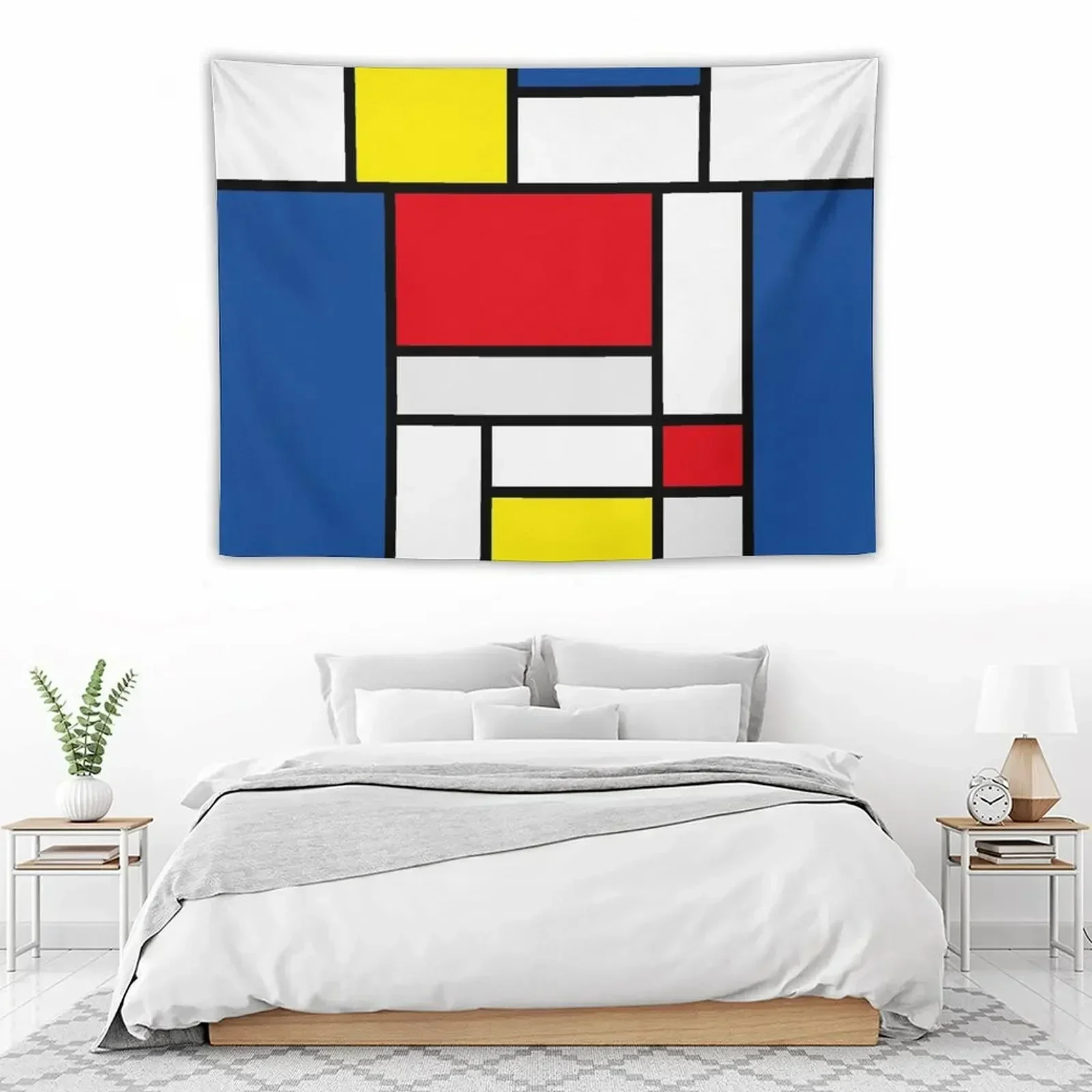 

mondrian minimalist de stijl modern art abstract design new Tapestry Wall Carpet Funny House Decorations Tapestry