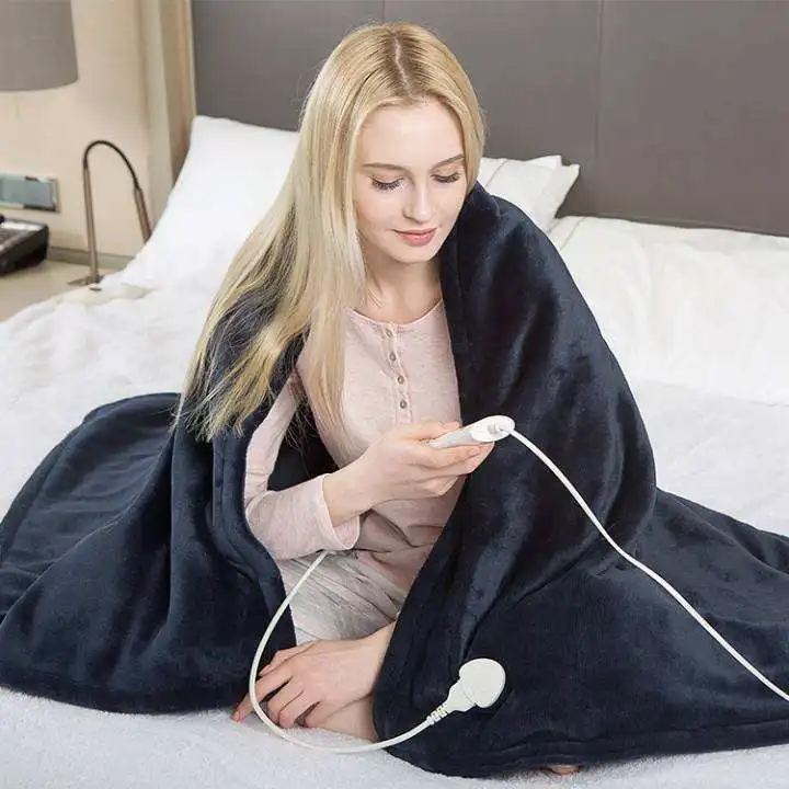 Usb Heating Electric Throw 3 Heat Level Washable Flannel Fast Heating Blanket Office Home Electric Blanket Electric Blanket