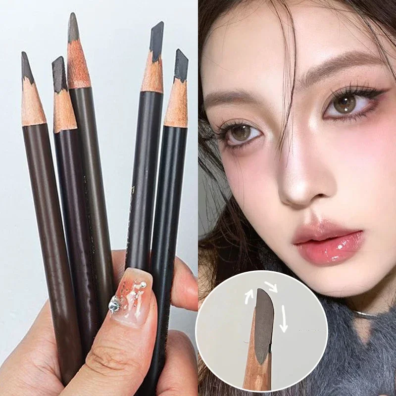 Professional Eyebrow Pencil Tattoo with Comb Natural Color Makeup Enhancers Pen for Beginner Waterproof Cosmetic Beauty Tool