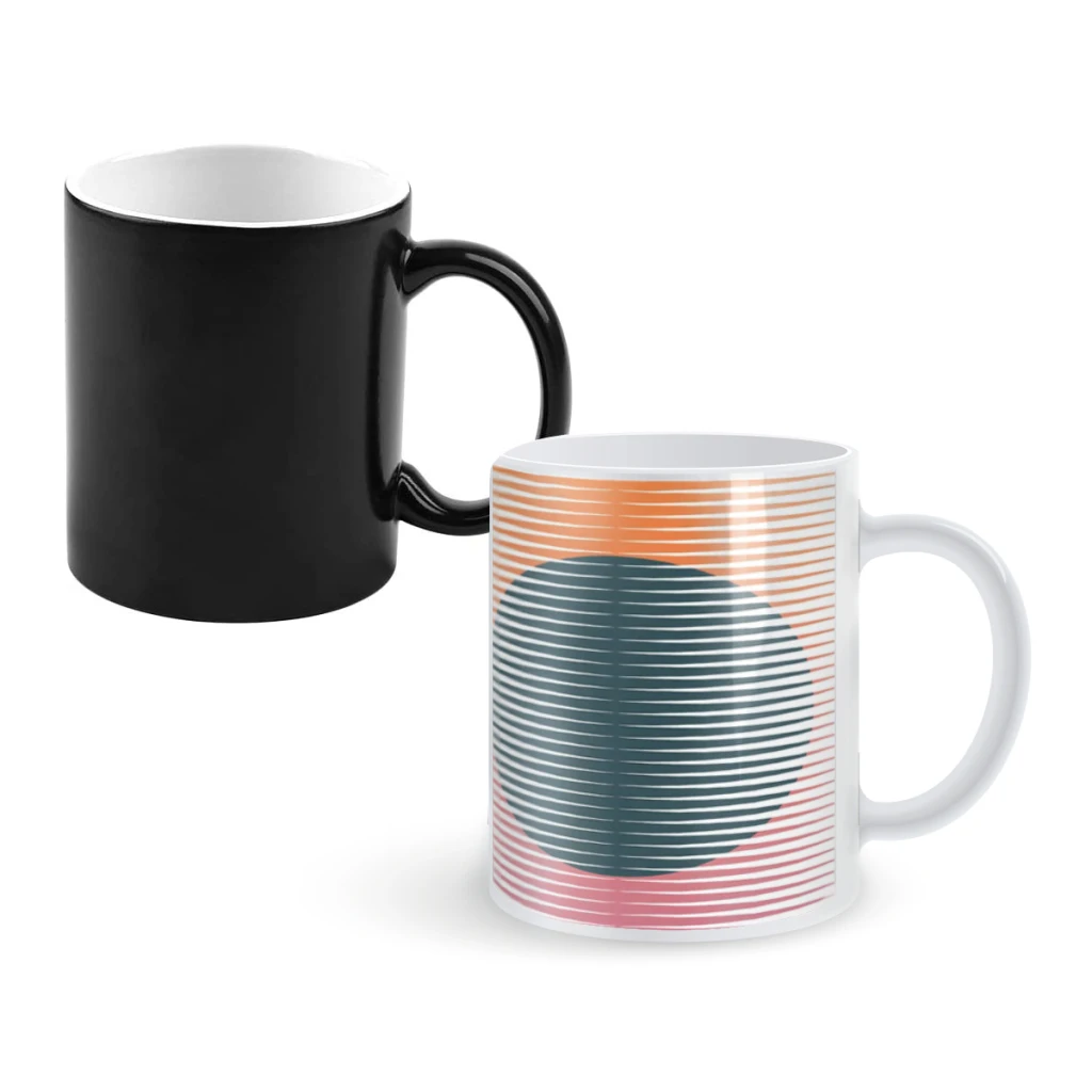 

Papercut 8Coffee Mugs And Mug Creative Color Change Tea Cup Ceramic Milk Cups Novelty Gifts
