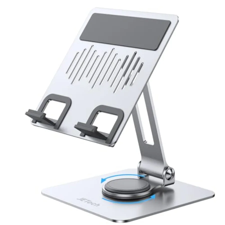 

Tablet Stand Adjustable Swivel Desktop Holder with 360 Degree Rotating Base Foldable Cradle for iPad/iPad Pro/Air/Mini Galaxy T
