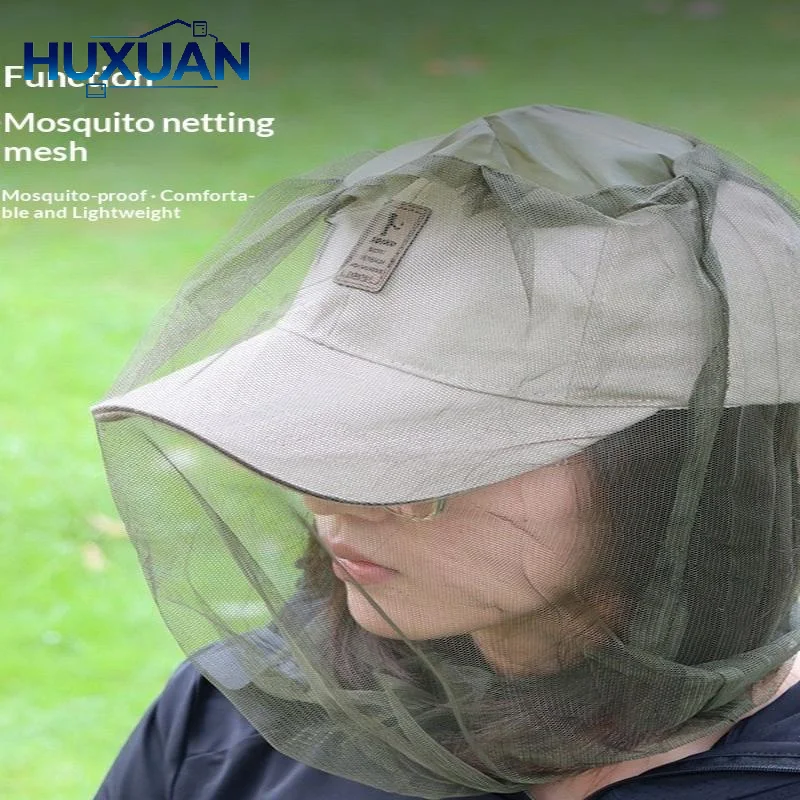 1/2/3Pcs Outdoor Mosquito Proof Sun Hat With Breathable Mesh Lightweight Fabric For Camping Hiking Fishing