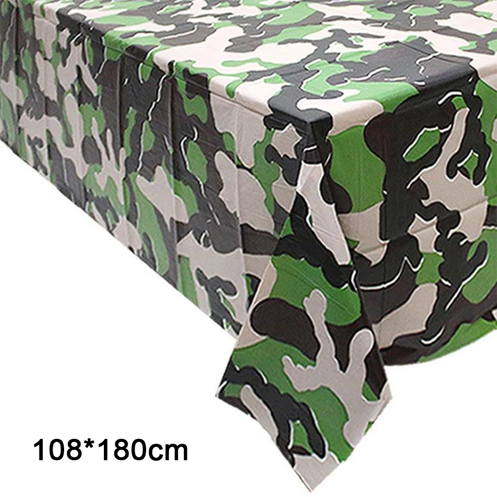 Vajilla de fiesta temática de camuflaje, platos de papel, tazas,  decoraciones Verdes del Ejército, pancartas de globos, decoración de fiesta  militar, Cumpleaños de Niños / Artículos para fiestas, image size:1000x1000