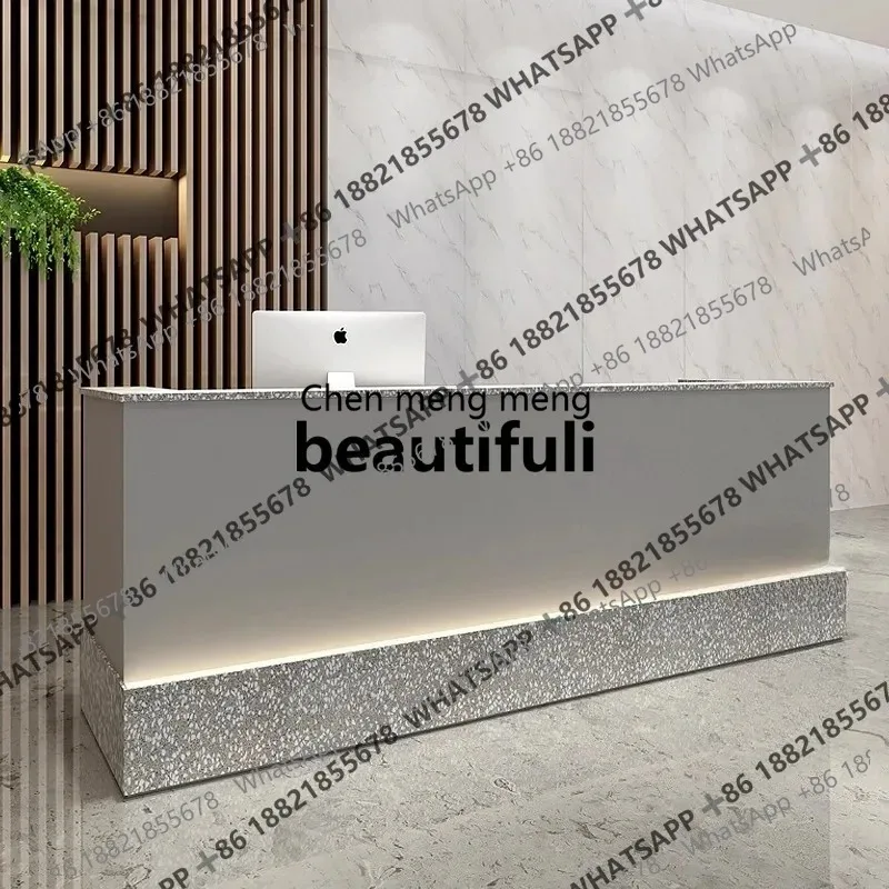 

Checkout page Creative beauty salon Bar counter Modern simplicity, reception, counter with light