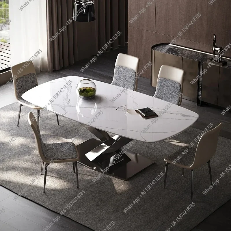 SS Xenomorph Design Dining Tables Waterproof Wedding Luxury Modern Dining Tables Accent Salon Juegos De Comedor Salon Furniture