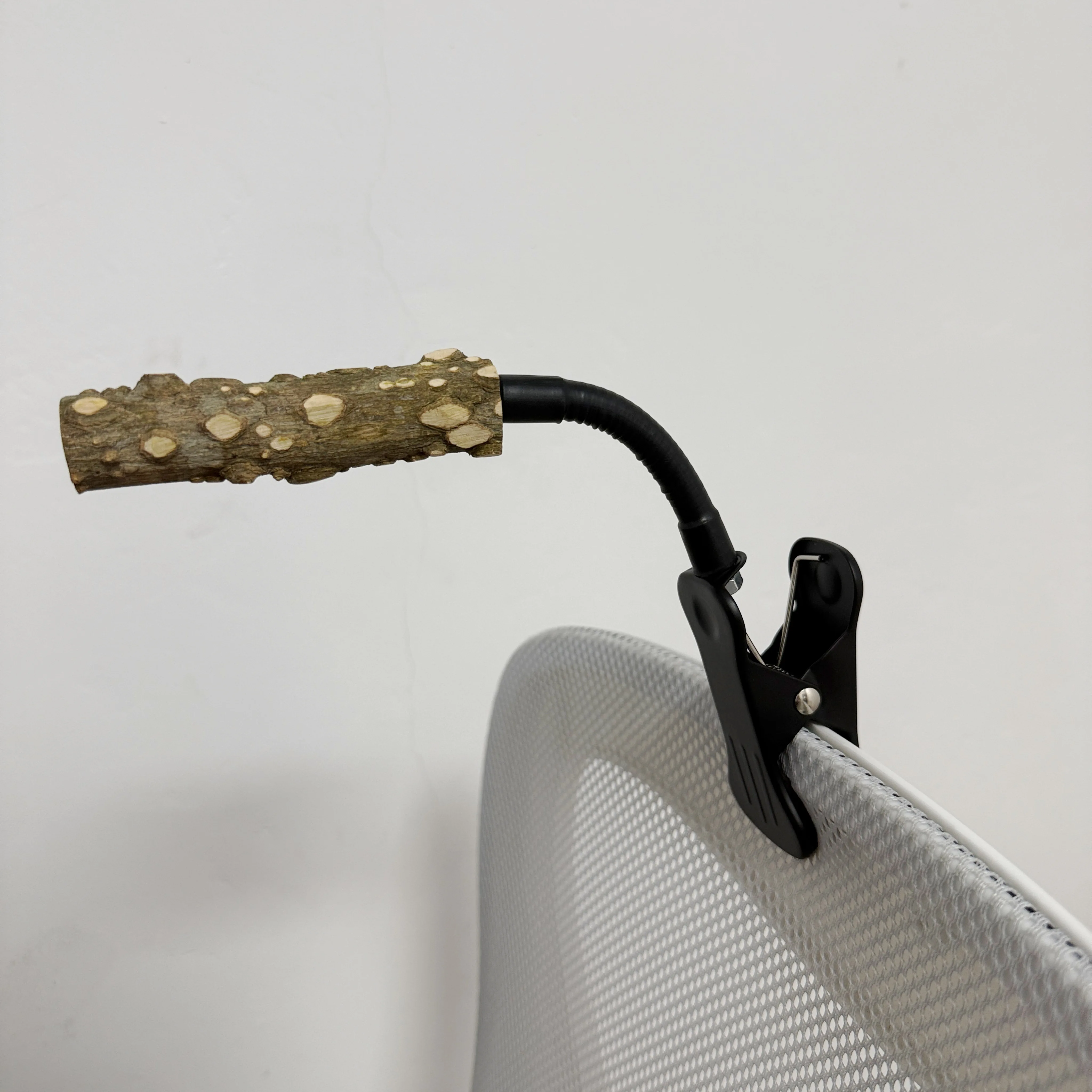 Multifunctional Parrot Training Metal Clamp Garbage Bin Stand Pepper Wood Bracket Assisted Fixed-Point Defecation Training Tool