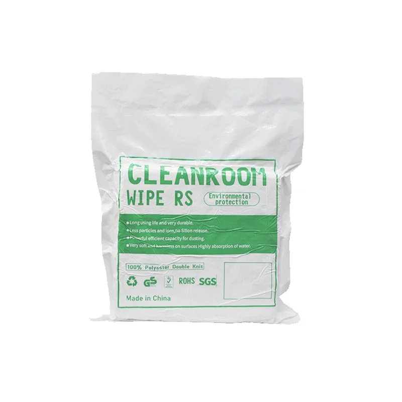 4"x4" 6"x6" 9"x9" Ultra-soft Cleanroom Wipes Cloth Double Knit 100% Polyester Wipers Lint Free Cloths with Ultra-fine Filaments