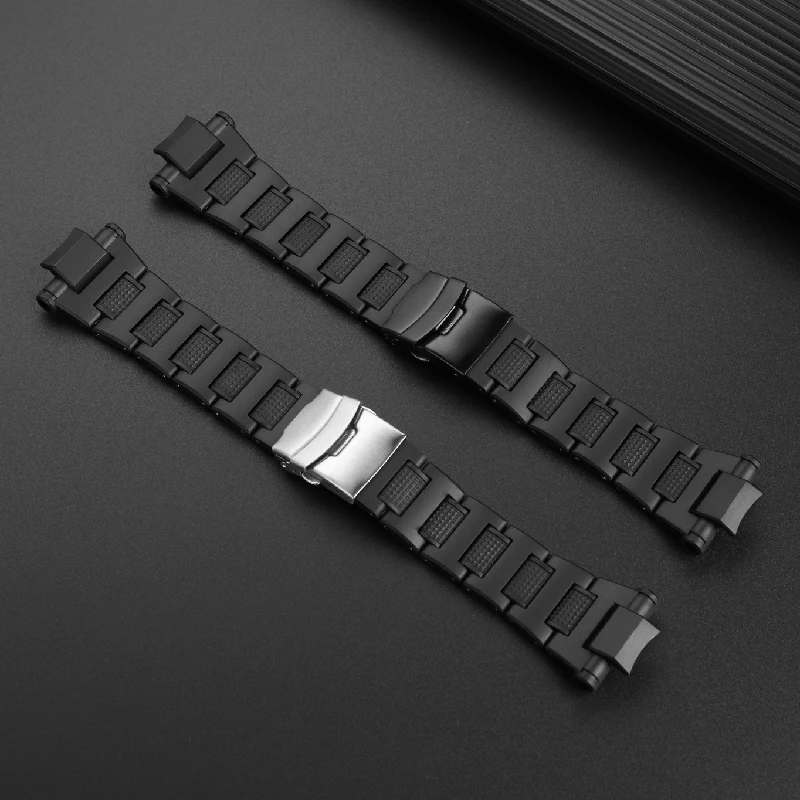 น้ําหนักเบาพลาสติกคอมโพสิตเหล็กนาฬิกาสําหรับ Casio G-shock GW4000 GA1000 GA1100 G1400 สร้อยข้อมือสําหรับชายกันน้ํา
