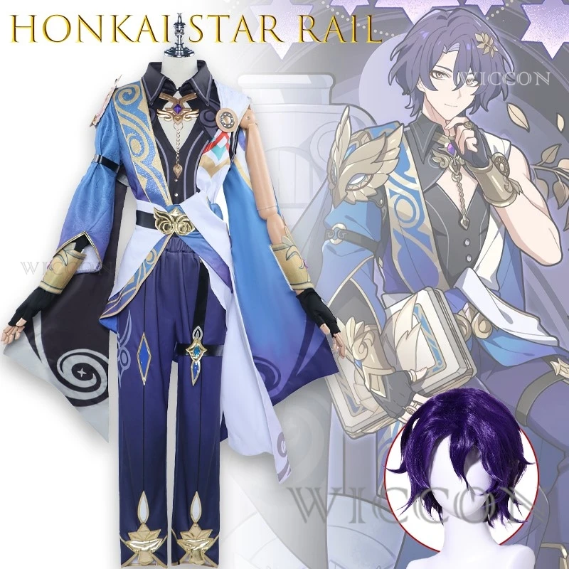 

Honkai Star Rail Dr.Ratio Cosplay Game Costume Doctor Veritas Ratio Party Outfits Role Play Halloween