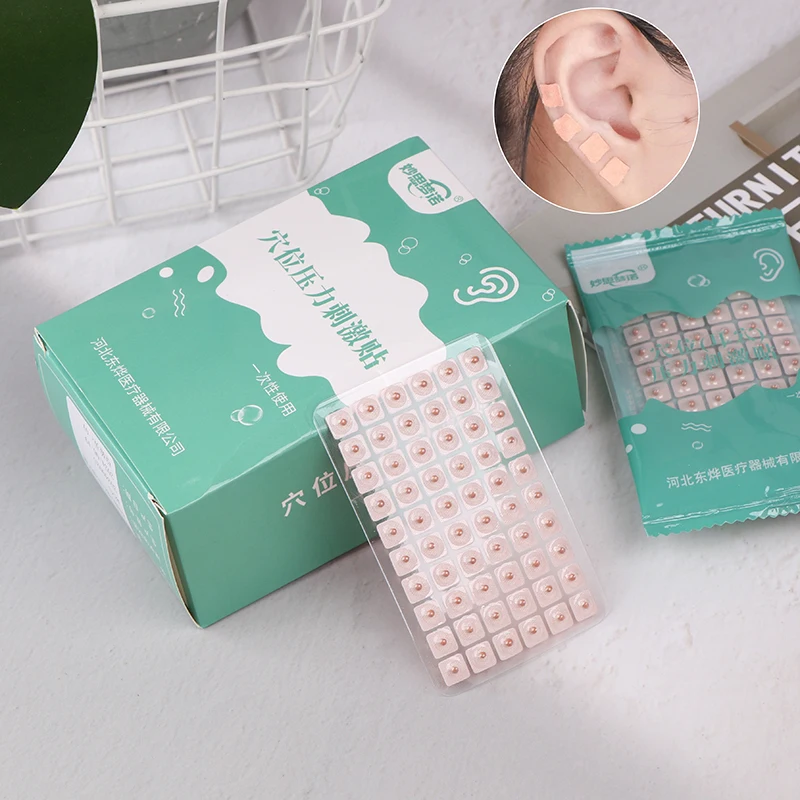 

600 шт., наклейки для ушей с семенами каловли, аурикулотерапия, иглоукалывание, массажная терапия, драга, меридианы тела, улучшение зрения, лечение бессонницы