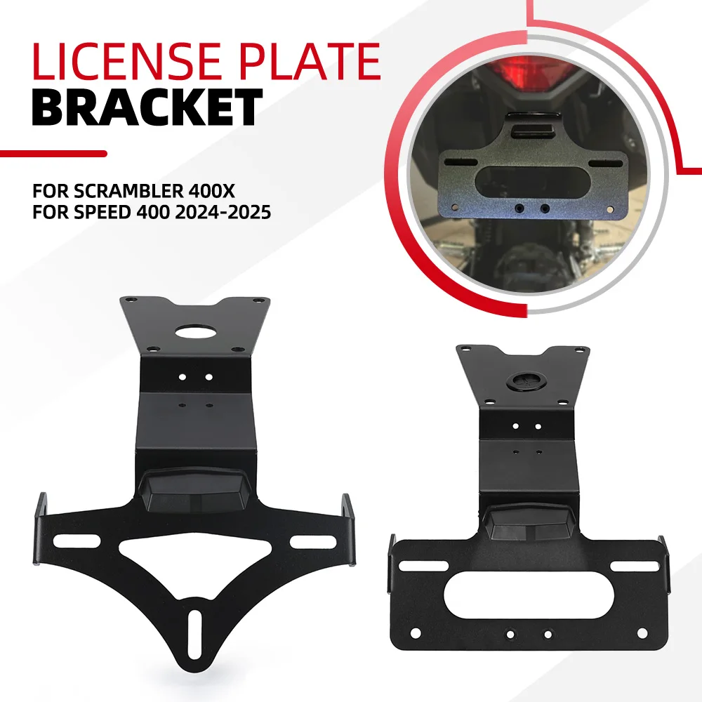 

Fit 2024 2025 For Scrambler 400X For Speed 400 Motorcycle Accessories Rear Tail Tidy Fender Eliminator Kit License Plate Holder