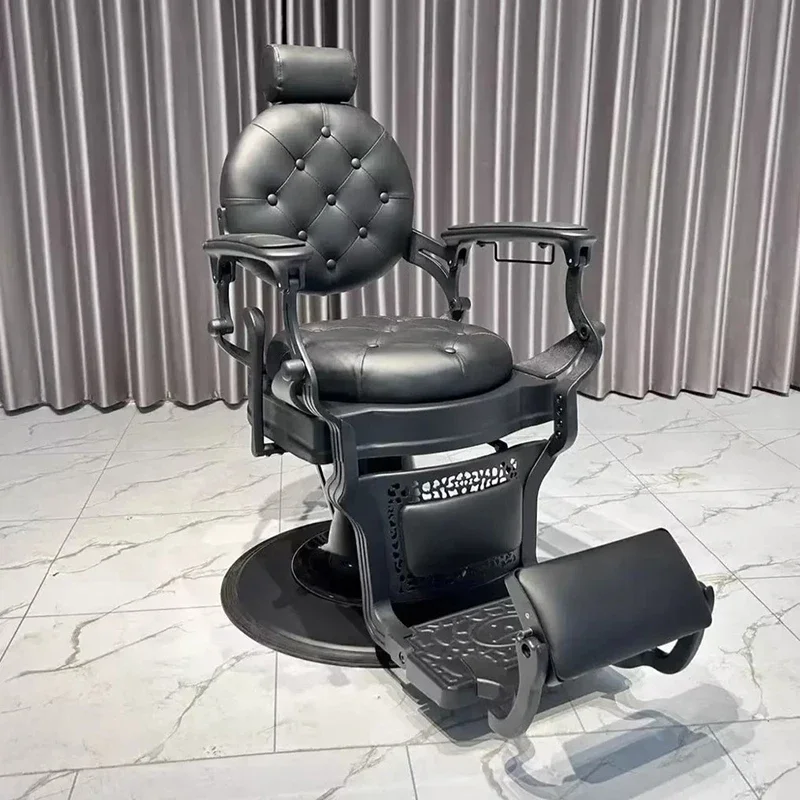 

Luxury Hydraulic Chair Beauty Salon Hairdressing Complete Furniture Hair Equipment Saloon Round Silla Barberia Hairdresser