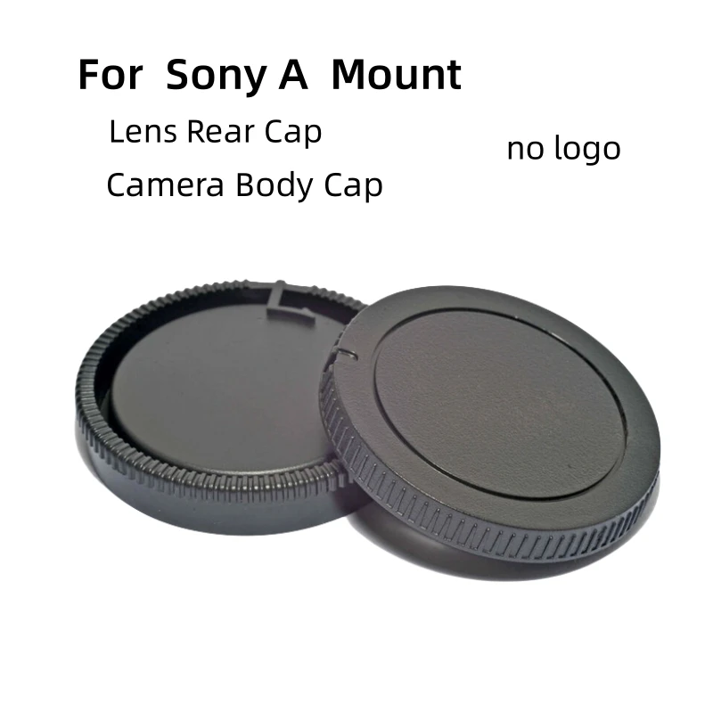 Rear Lens Cap+Body Cap Anti-dust Protection ABS Plastic Black Sony A Mount For A37 A55 A100 A200 A290 A300 A390 A450 A500  NL