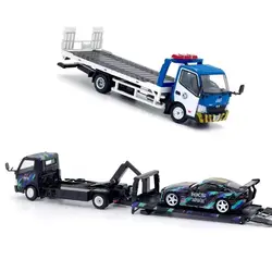 Modello di auto in lega UM modello unico per 1:64 Hino 300 Dutro full floor transport trailer JAF HKS