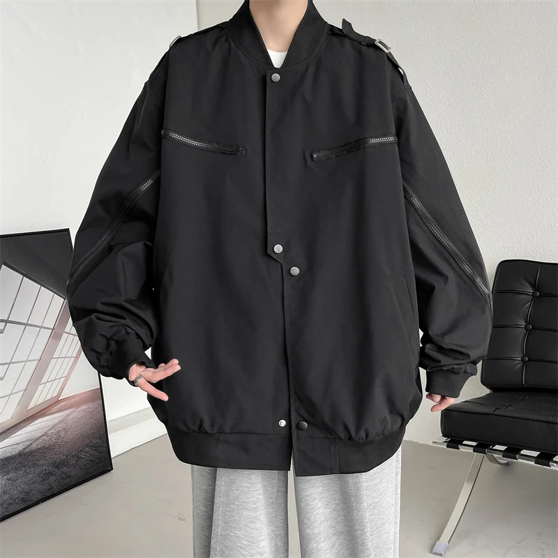 Baseball Jackets Men‘s Outdoors Windproof Hip Hop Outerwear Male Fashion Bomber Jacket Men Overcoat Streetwear Big Size 5XL